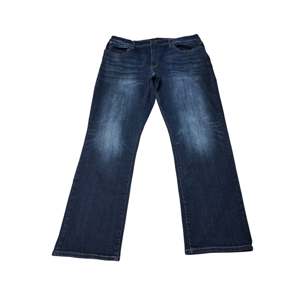 Lucky Brand 223 Straight Leg Dark Wash Jeans Mens 38x32 Coolmax Stretch Denim
